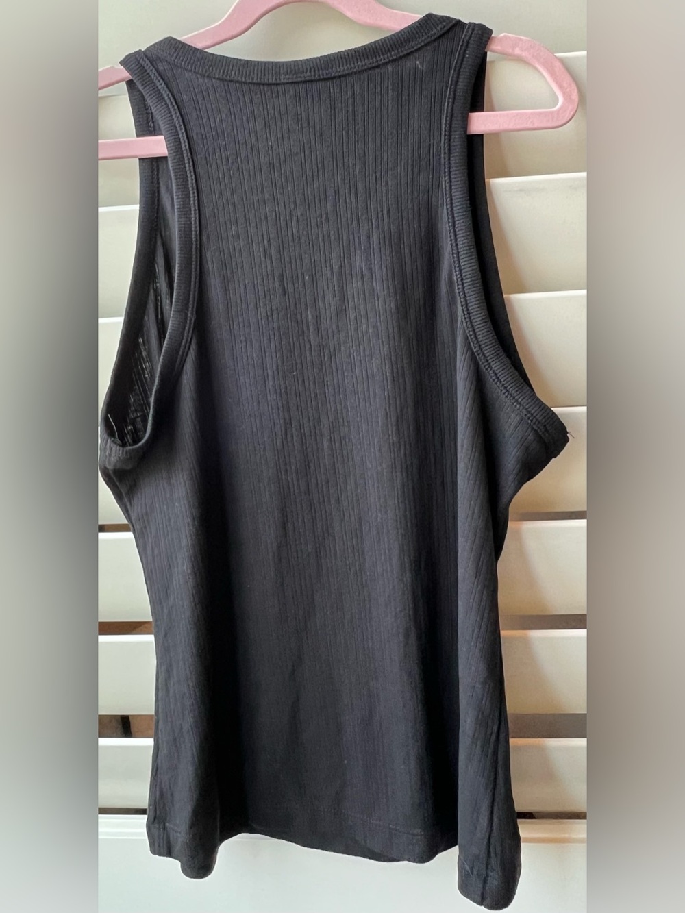 Auden Ribbed Small Black Tank Top - Picture 6 of 6